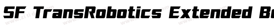 SF TransRobotics Extended Bold Italic字体转换